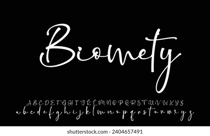 Signature Font Calligraphy Logotype Script Font Type Font lettering handwritten