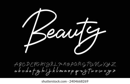 Signature Font Calligraphy Logotype Script Brush Font Type Font lettering handwritten