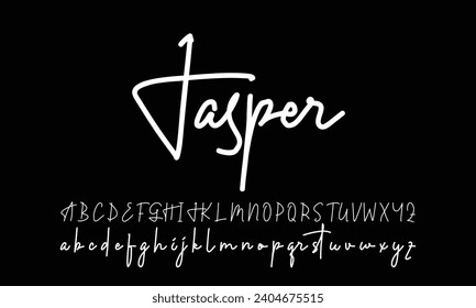 signature Font Calligraphy Logotype Script Brush Font Type Font lettering handwritten