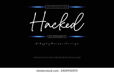 signature Font Calligraphy Logotype Script Brush Font Type Font lettering handwritten