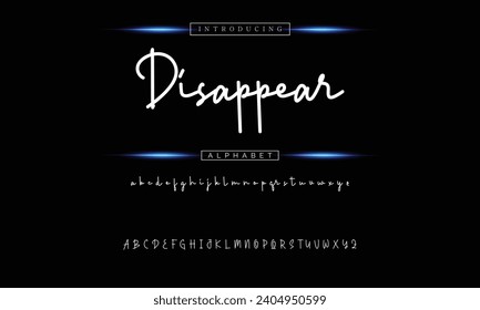 signature Font Calligraphy Logotype Script Brush Font Type Font lettering handwritten