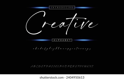 Schriftzeichen-Schriftzeichen-Logotype-Schriftzeichen Schriftart Schriftzeichen handschriftlich