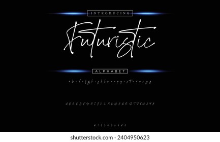 signature Font Calligraphy Logotype Script Brush Font Type Font lettering handwritten