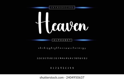 signature Font Calligraphy Logotype Script Brush Font Type Font lettering handwritten