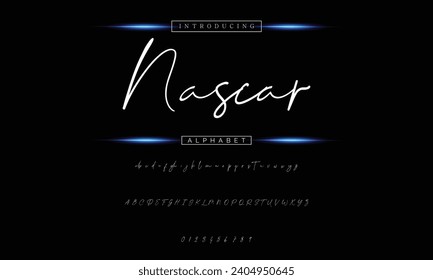 signature Font Calligraphy Logotype Script Brush Font Type Font lettering handwritten