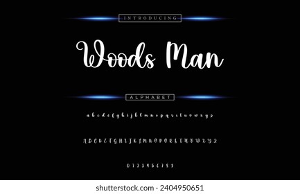 signature Font Calligraphy Logotype Script Brush Font Type Font lettering handwritten