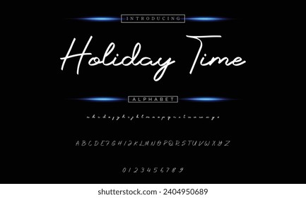 signature Font Calligraphy Logotype Script Brush Font Type Font lettering handwritten