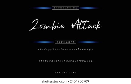 signature Font Calligraphy Logotype Script Brush Font Type Font lettering handwritten