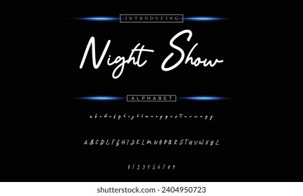 signature Font Calligraphy Logotype Script Brush Font Type Font lettering handwritten