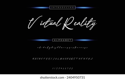 signature Font Calligraphy Logotype Script Brush Font Type Font lettering handwritten