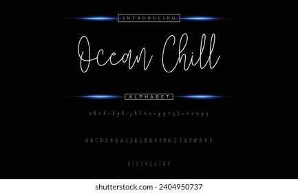 signature Font Calligraphy Logotype Script Brush Font Type Font lettering handwritten