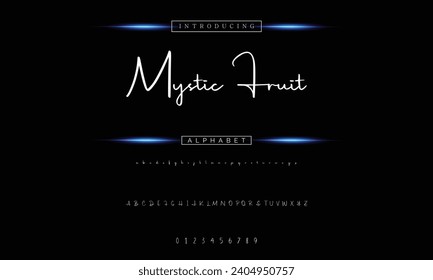 signature Font Calligraphy Logotype Script Brush Font Type Font lettering handwritten