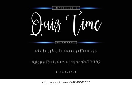 signature Font Calligraphy Logotype Script Brush Font Type Font lettering handwritten