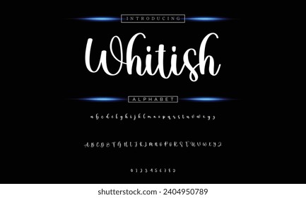 signature Font Calligraphy Logotype Script Brush Font Type Font lettering handwritten