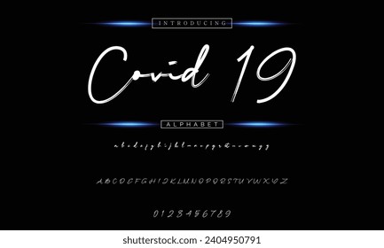 signature Font Calligraphy Logotype Script Brush Font Type Font lettering handwritten