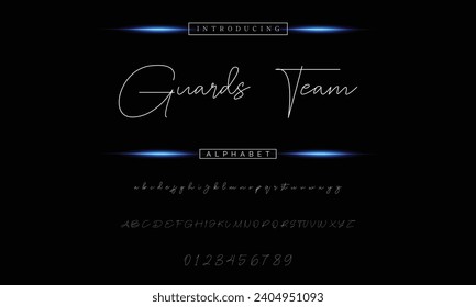 signature Font Calligraphy Logotype Script Brush Font Type Font lettering handwritten