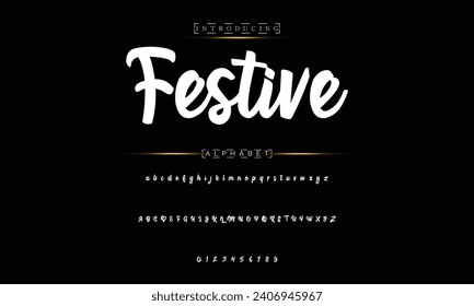 signature Font Calligraphy Logotype Script Brush Font Type Font lettering handwritten