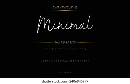 signature Font Calligraphy Logotype Script Brush Font Type Font lettering handwritten