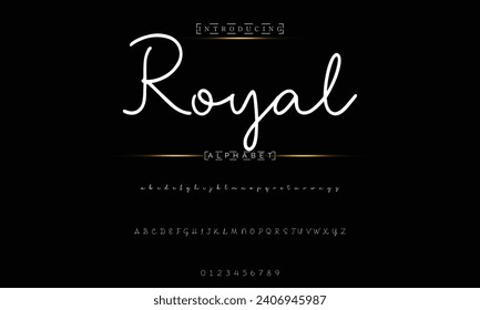 signature Font Calligraphy Logotype Script Brush Font Type Font lettering handwritten