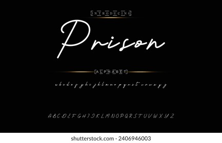 signature Font Calligraphy Logotype Script Brush Font Type Font lettering handwritten
