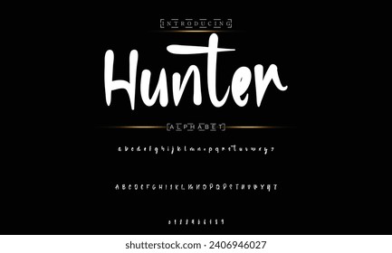 signature Font Calligraphy Logotype Script Brush Font Type Font lettering handwritten