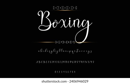 signature Font Calligraphy Logotype Script Brush Font Type Font lettering handwritten