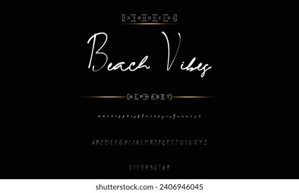 signature Font Calligraphy Logotype Script Brush Font Type Font lettering handwritten