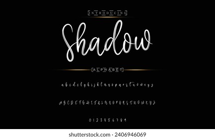 Schriftzeichen-Schriftzeichen-Logotype-Schriftzeichen Schriftart Schriftzeichen handschriftlich