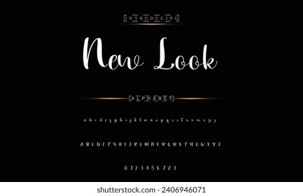 signature Font Calligraphy Logotype Script Brush Font Type Font lettering handwritten