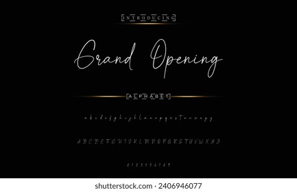 signature Font Calligraphy Logotype Script Brush Font Type Font lettering handwritten