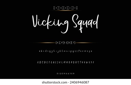 Schriftzeichen-Schriftzeichen-Logotype-Schriftzeichen Schriftart Schriftzeichen handschriftlich