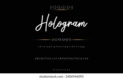 signature Font Calligraphy Logotype Script Brush Font Type Font lettering handwritten