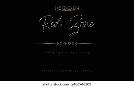 signature Font Calligraphy Logotype Script Brush Font Type Font lettering handwritten