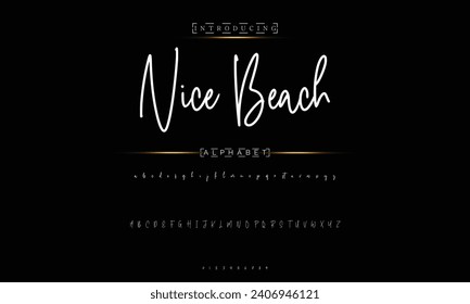 Schriftzeichen-Schriftzeichen-Logotype-Schriftzeichen Schriftart Schriftzeichen handschriftlich