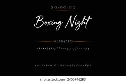 signature Font Calligraphy Logotype Script Brush Font Type Font lettering handwritten