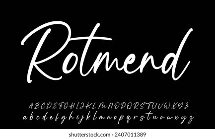 Schriftzeichen-Schriftzeichen-Logotype-Schriftzeichen Schriftart Schriftzeichen handschriftlich