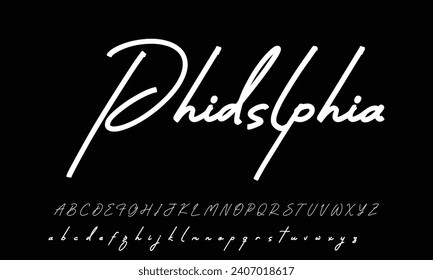 Signature Font Calligraphy Logotype Script Font Type Font lettering handwritten