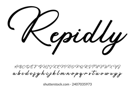Signature Font Calligraphy Logotype Script Brush Font Type Font lettering handwritten