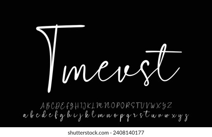 signature Font Calligraphy Logotype Script Brush Font Type Font lettering handwritten