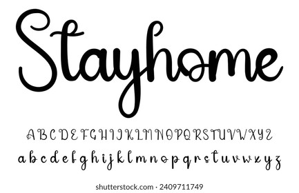 signature Font Calligraphy Logotype Script Brush Font Type Font lettering handwritten