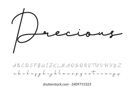 Signature Font Calligraphy Logotype Script Brush Font Type Font lettering handwritten