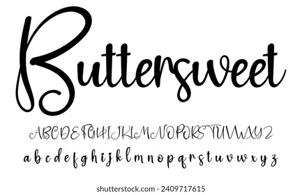 signature Font Calligraphy Logotype Script Brush Font Type Font lettering handwritten