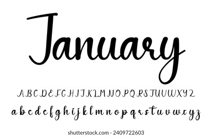 signature Font Calligraphy Logotype Script Brush Font Type Font lettering handwritten