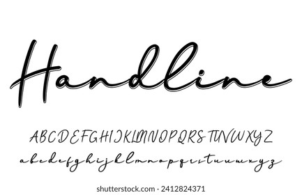 Signature Font Calligraphy Logotype Script Brush Font Type Font lettering handwritten