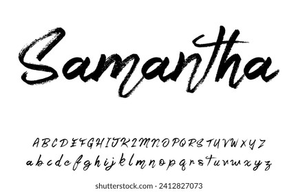 signature Font Calligraphy Logotype Script Brush Font Type Font lettering handwritten