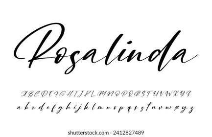 signature Font Calligraphy Logotype Script Brush Font Type Font lettering handwritten