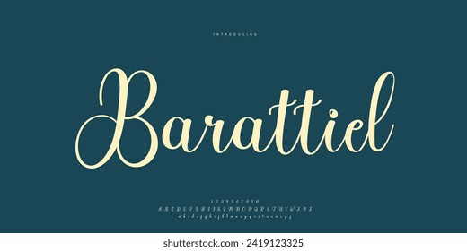 caligrafía de tipo de letra de firma Guión de logotipo Pincel Tipo de letra Tipo de letra Letra letra manuscrita