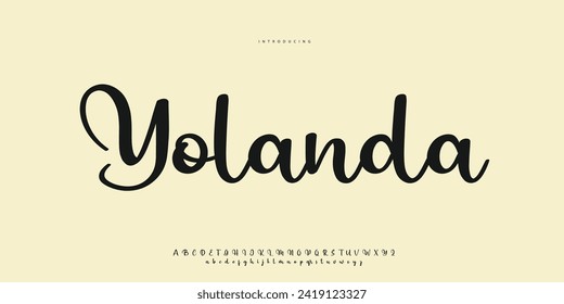 caligrafía de tipo de letra de firma Guión de logotipo Pincel Tipo de letra Tipo de letra Letra letra manuscrita