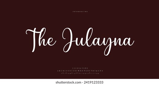 signature Font Calligraphy Logotype Script Brush Font Type Font lettering handwritten