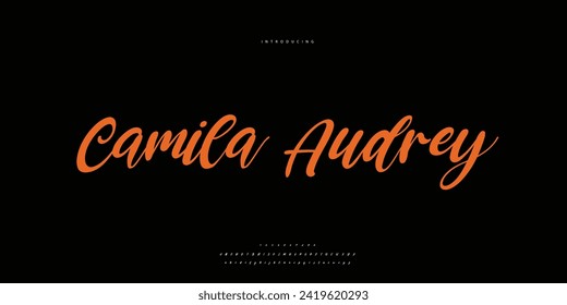 signature Font Calligraphy Logotype Script Brush Font Type Font lettering handwritten	
